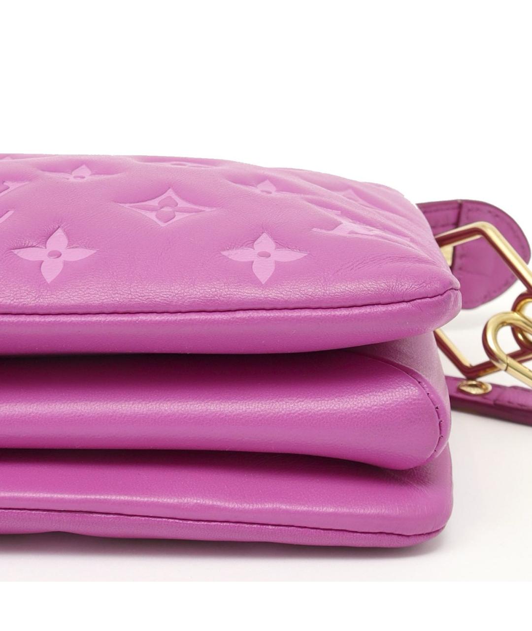 LOUIS VUITTON Розовая кожаная сумка через плечо, фото 6