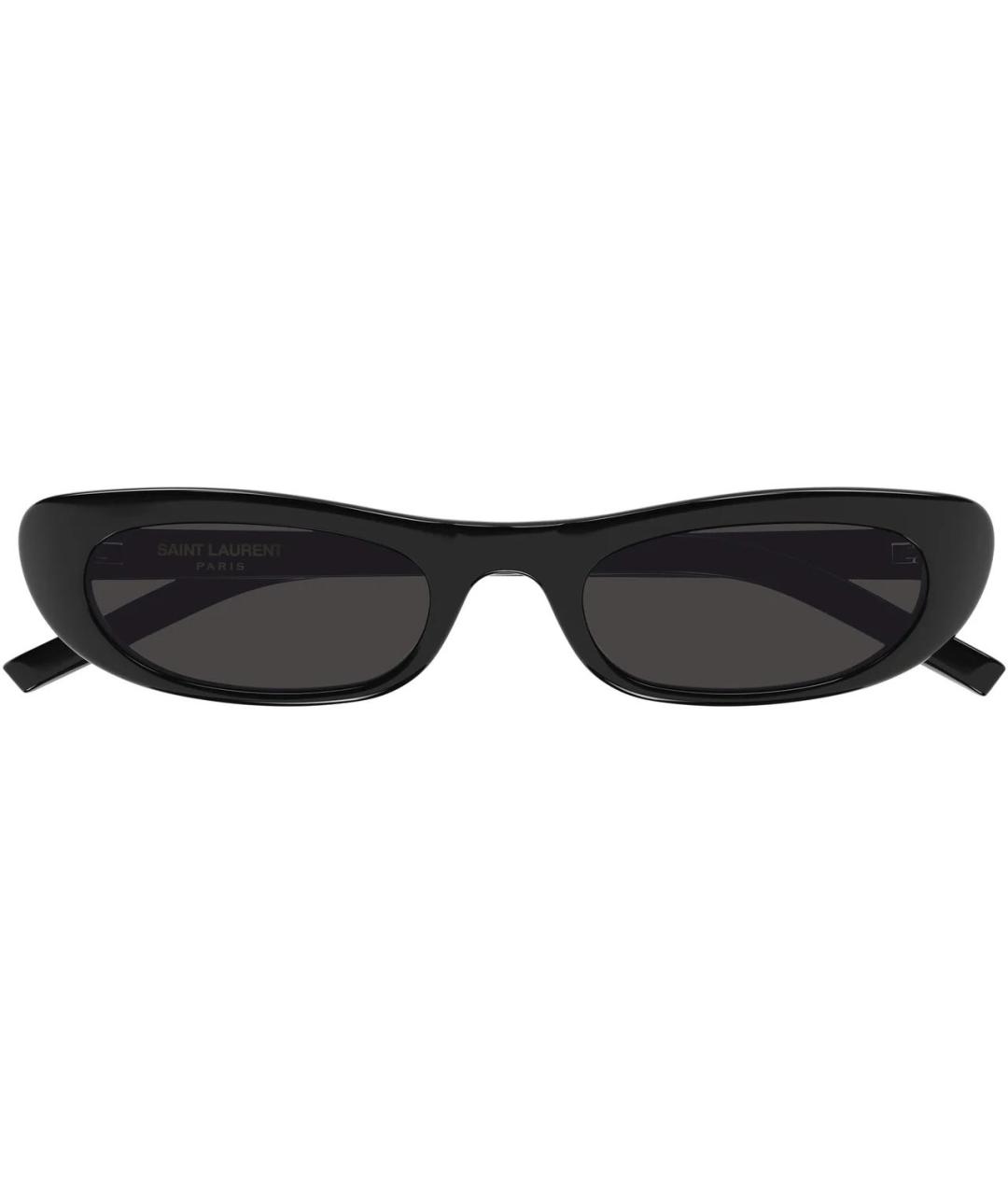 SAINT LAURENT Черные пластиковые солнцезащитные очки, фото 1