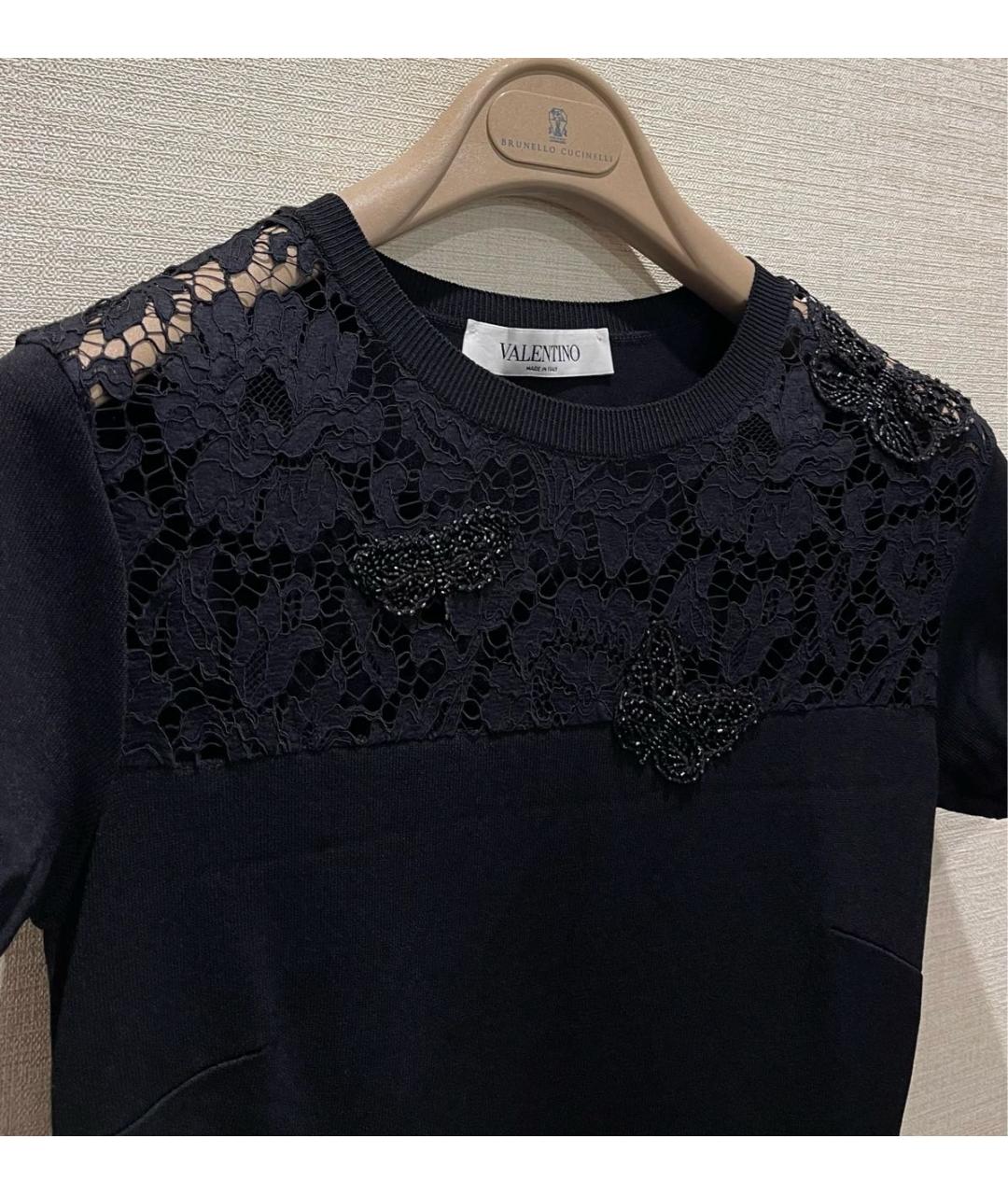 VALENTINO Черное коктейльное платье, фото 6
