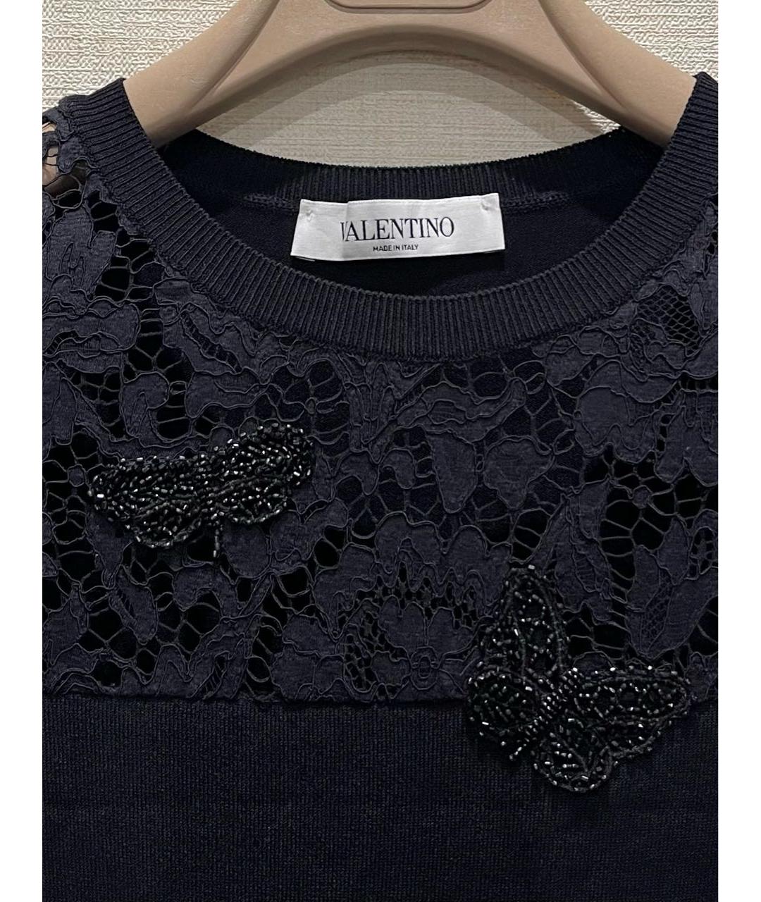VALENTINO Черное коктейльное платье, фото 4