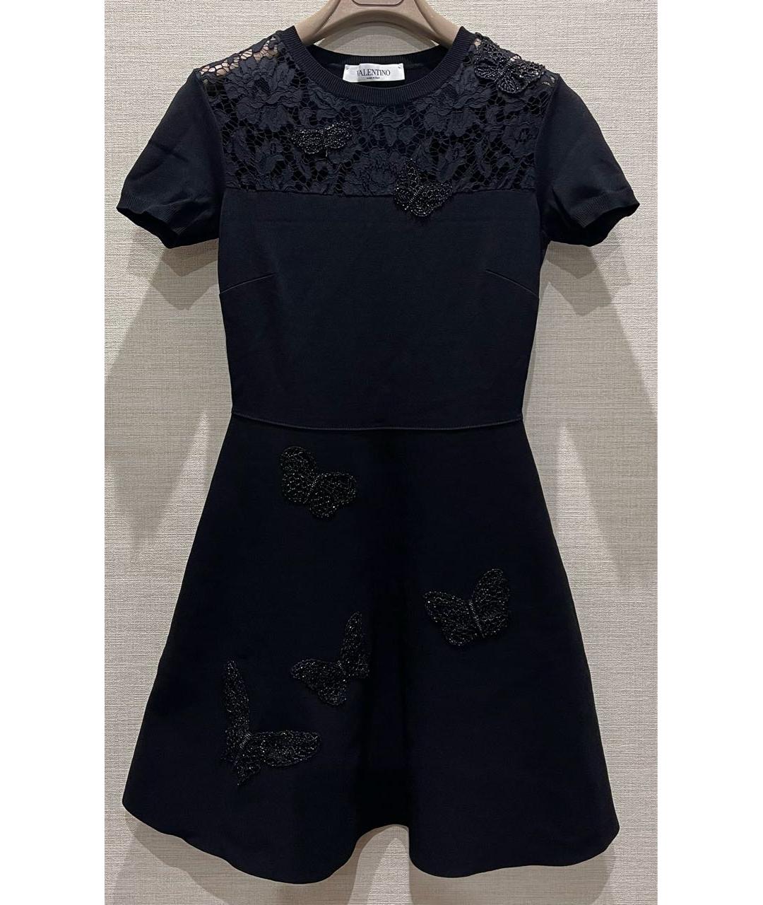 VALENTINO Черное коктейльное платье, фото 9