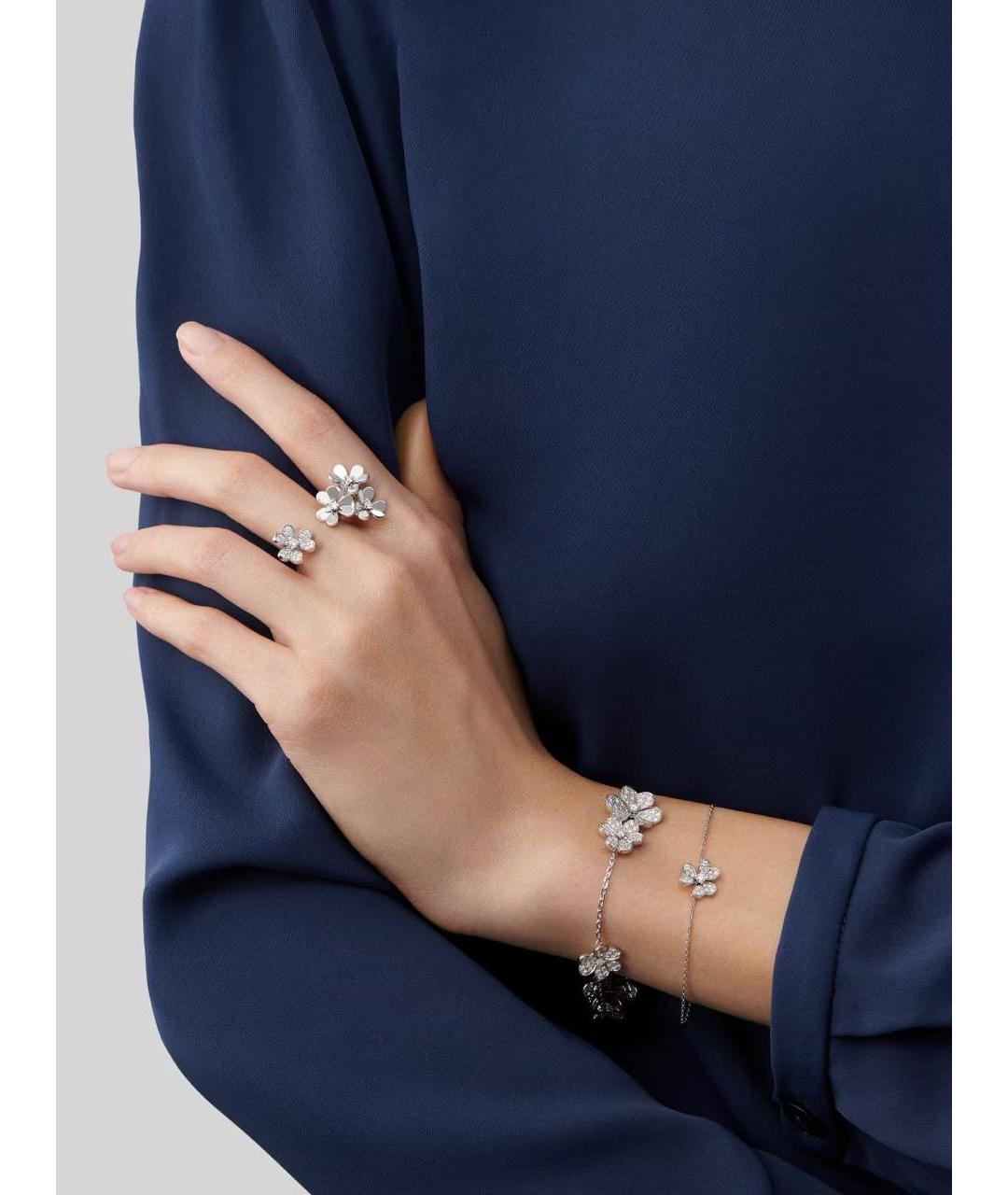 VAN CLEEF & ARPELS Серебрянный браслет из белого золота, фото 2