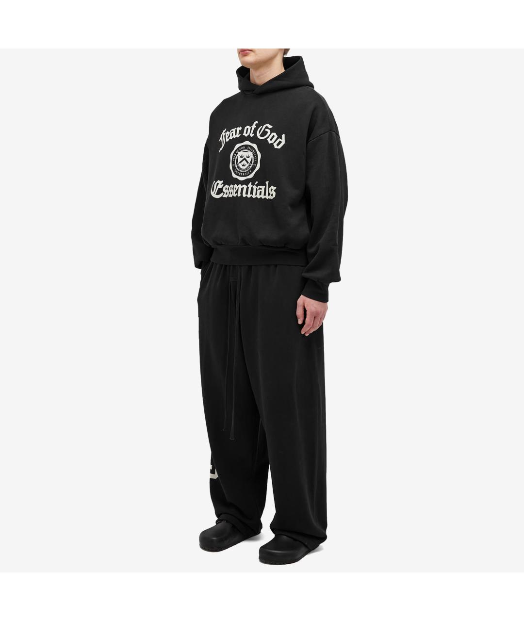 FEAR OF GOD ESSENTIALS Черные хлопковые повседневные брюки, фото 4