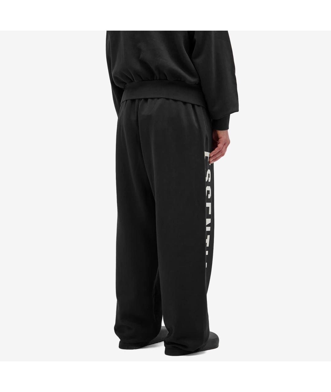 FEAR OF GOD ESSENTIALS Черные хлопковые повседневные брюки, фото 2