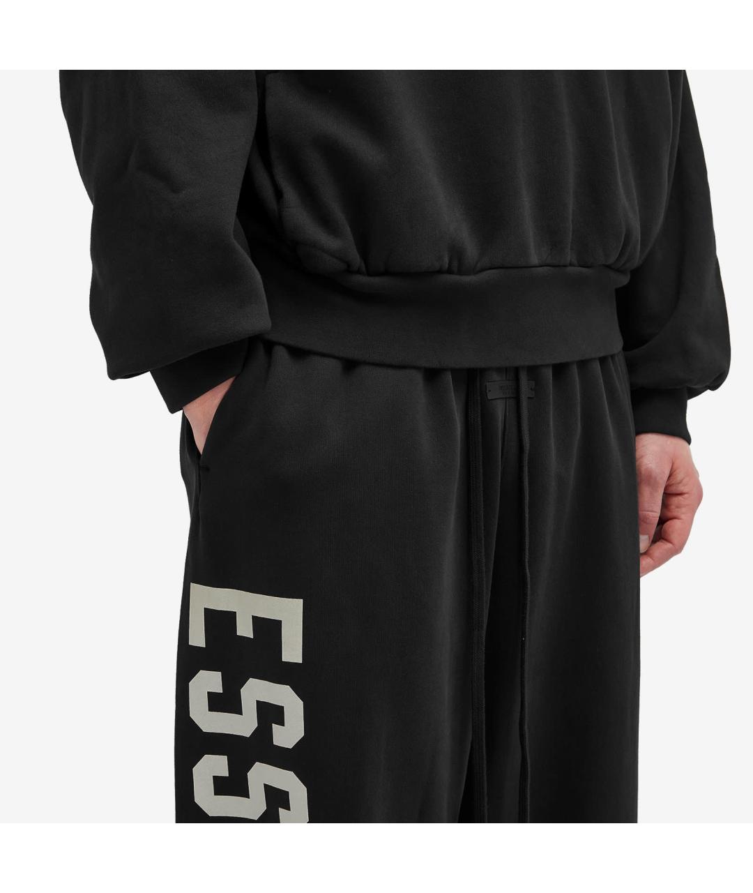 FEAR OF GOD ESSENTIALS Черные хлопковые повседневные брюки, фото 5