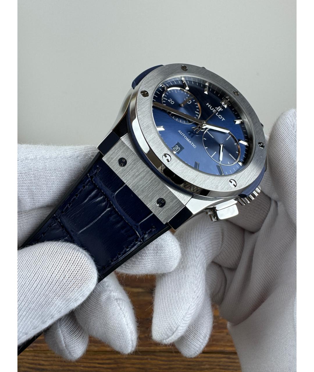 HUBLOT Темно-синие часы, фото 5