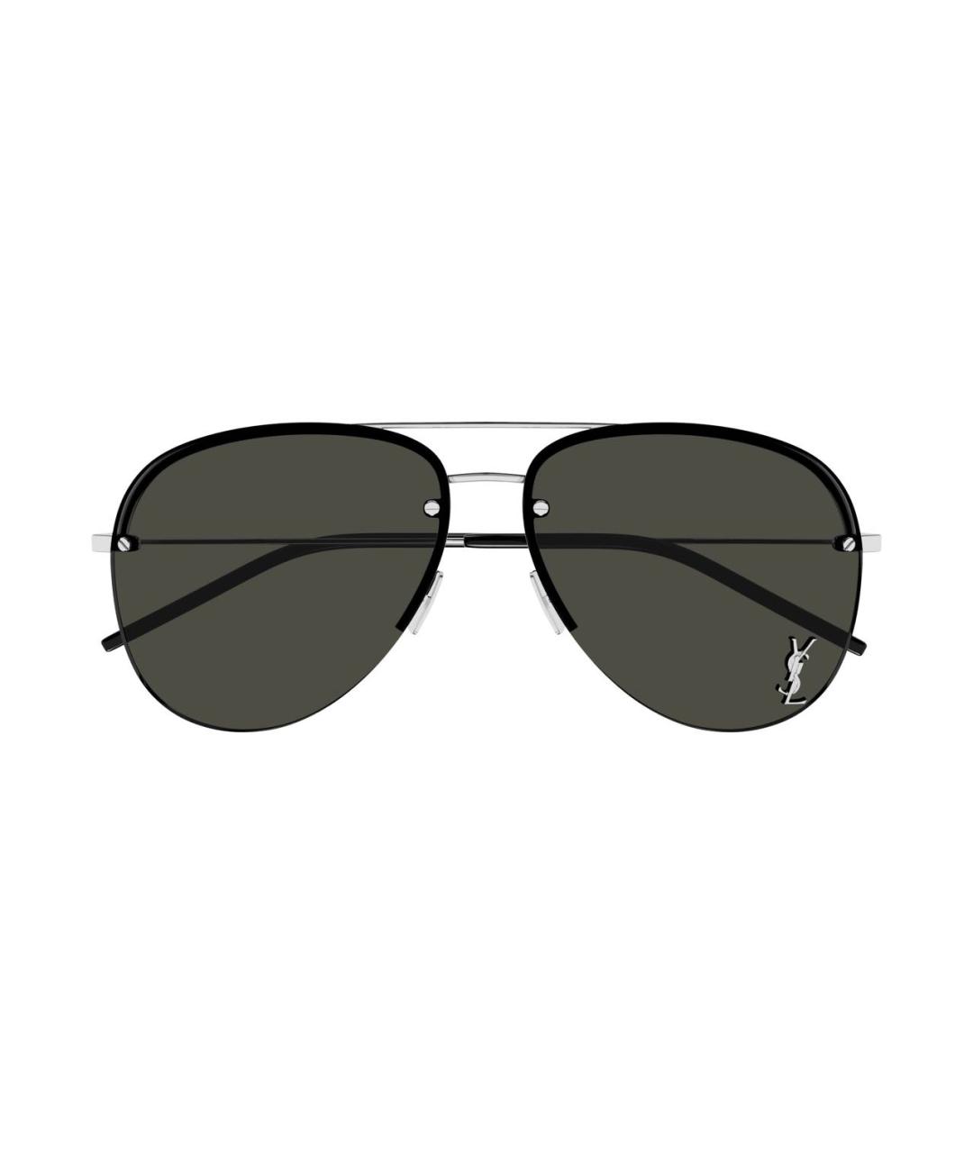 SAINT LAURENT Черные пластиковые солнцезащитные очки, фото 1