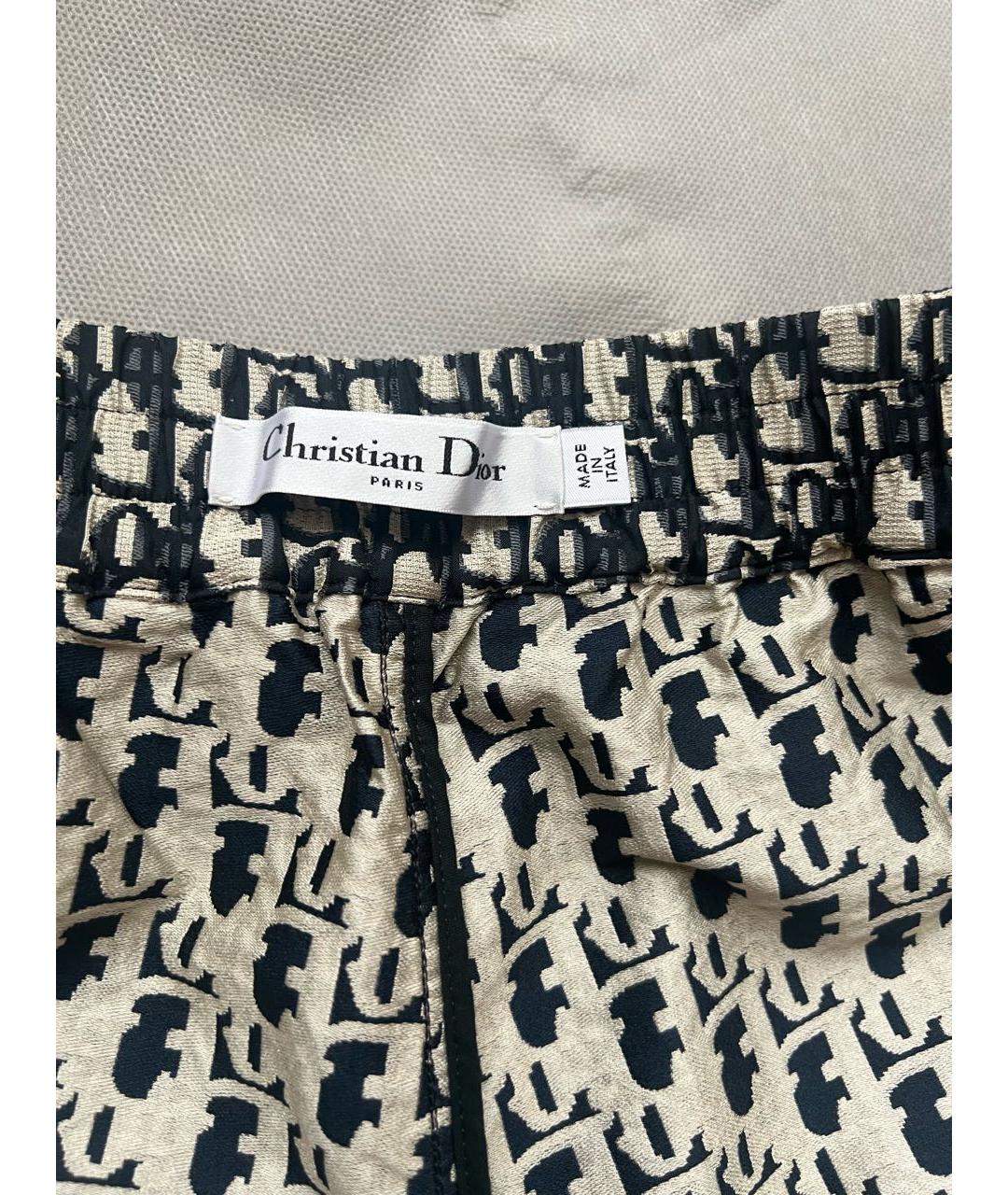 CHRISTIAN DIOR Синие хлопковые шорты, фото 3