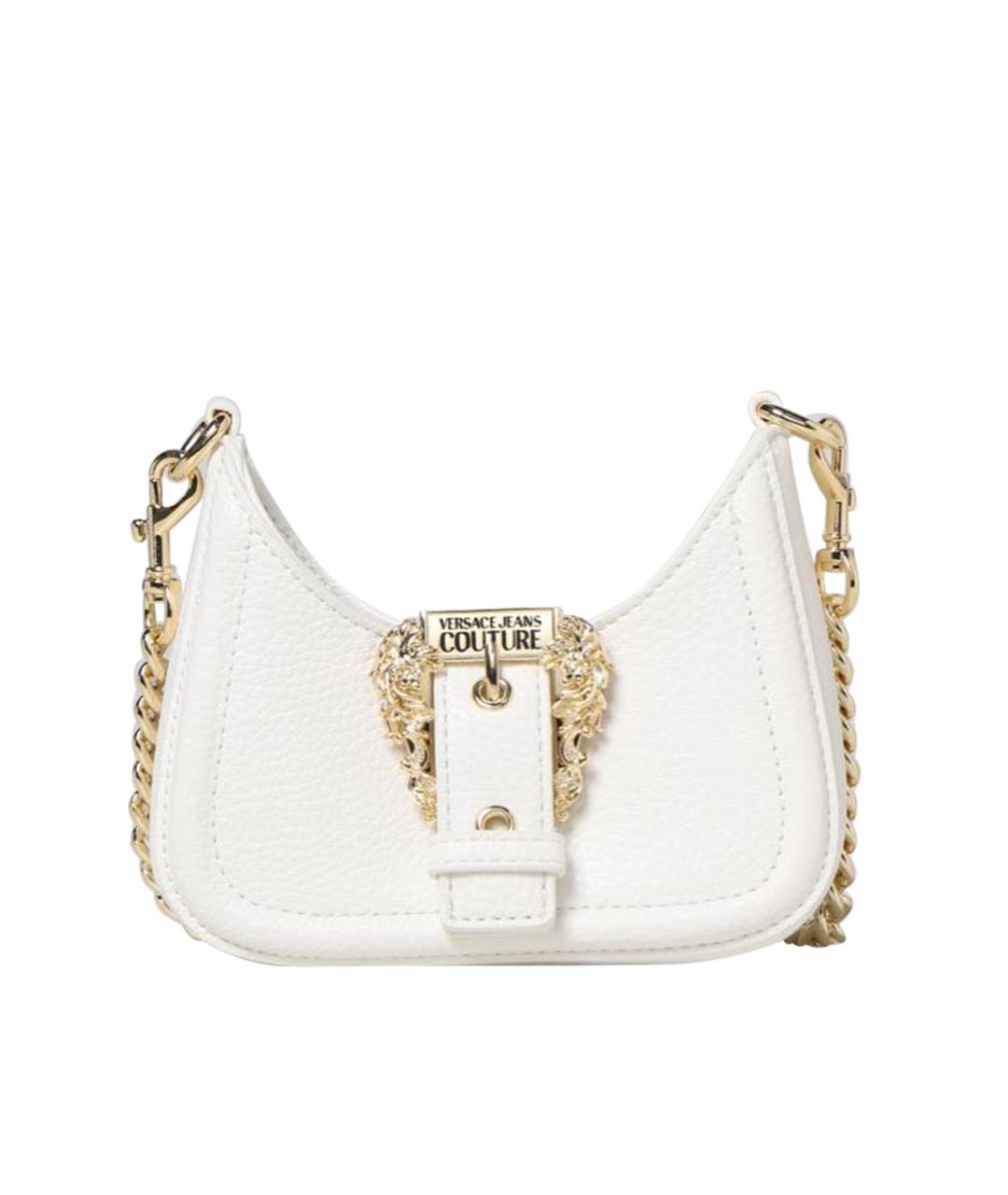 VERSACE JEANS COUTURE Белая сумка через плечо из искусственной кожи, фото 1