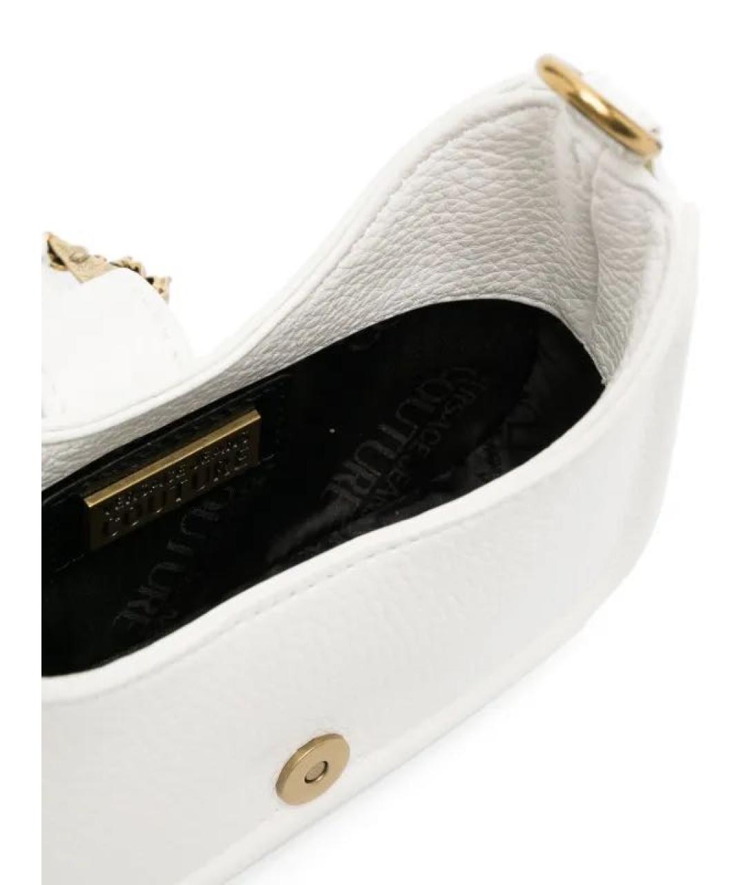 VERSACE JEANS COUTURE Белая сумка через плечо из искусственной кожи, фото 4