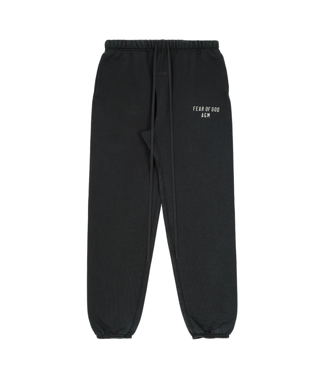 FEAR OF GOD ESSENTIALS Черные хлопковые повседневные брюки, фото 1