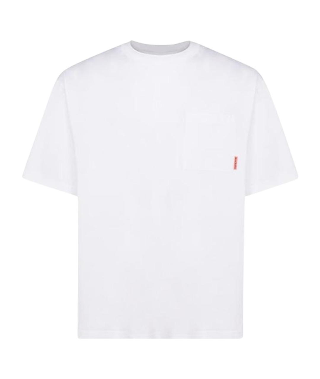 ACNE STUDIOS Белая хлопковая футболка, фото 1