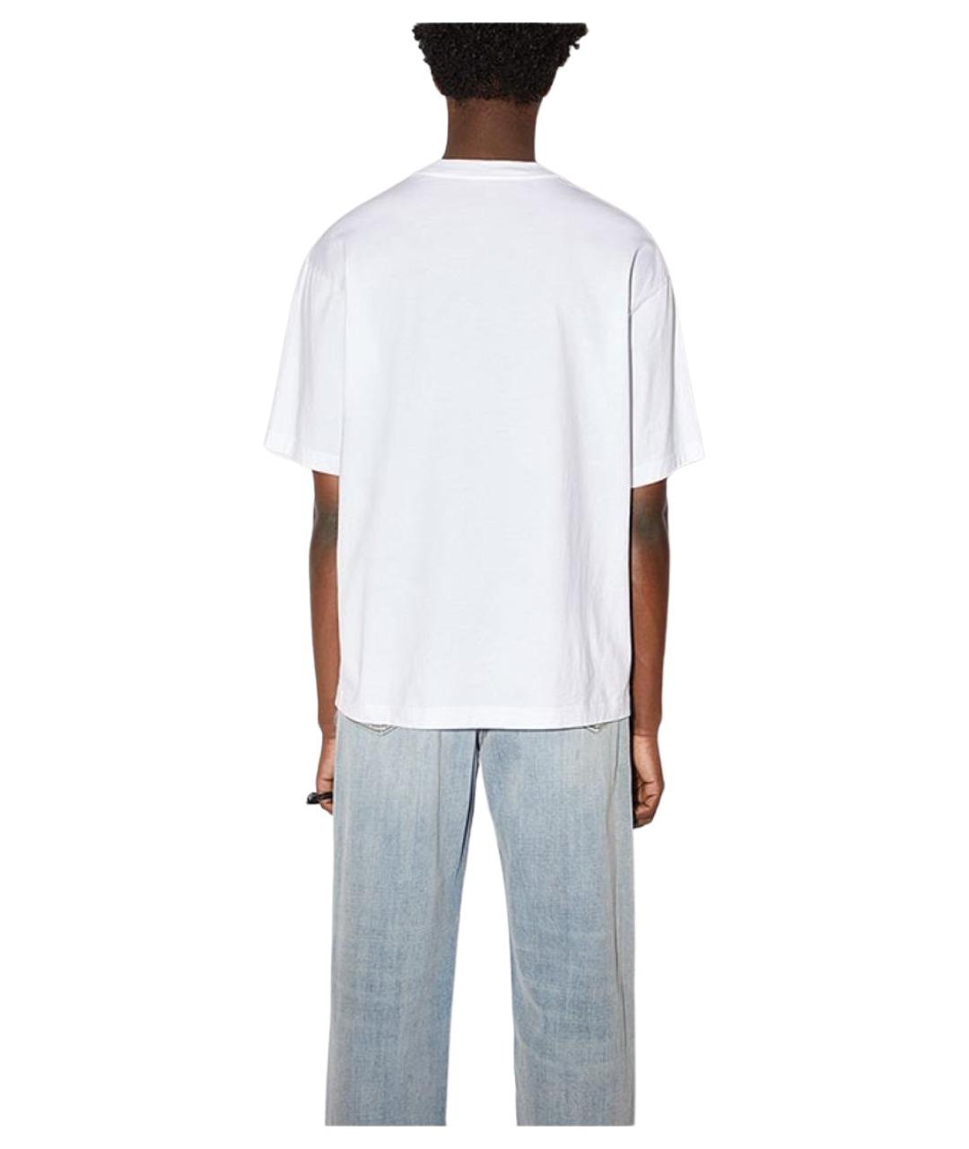 ACNE STUDIOS Белая хлопковая футболка, фото 4