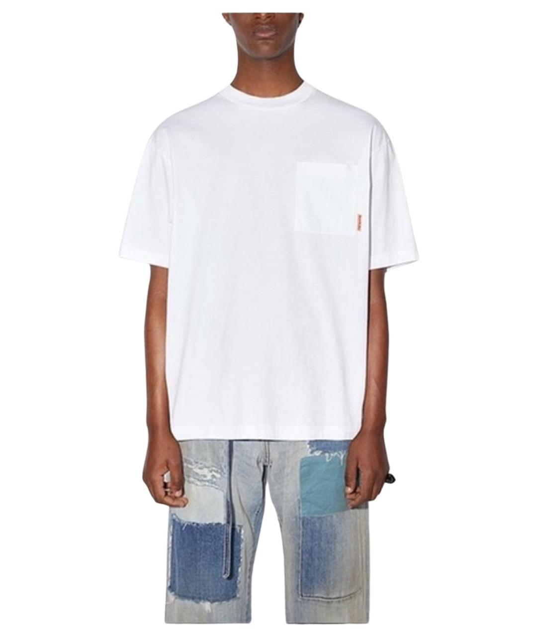 ACNE STUDIOS Белая хлопковая футболка, фото 3