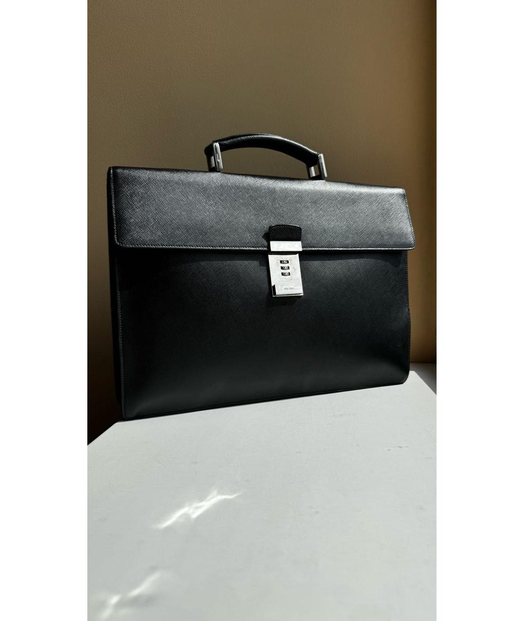 PRADA Черный портфель, фото 2
