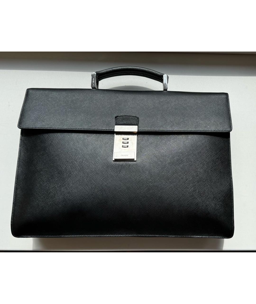 PRADA Черный портфель, фото 8