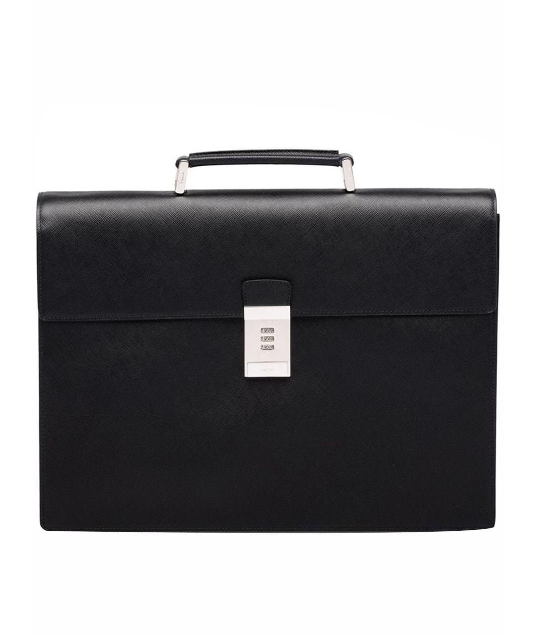 PRADA Черный портфель, фото 1
