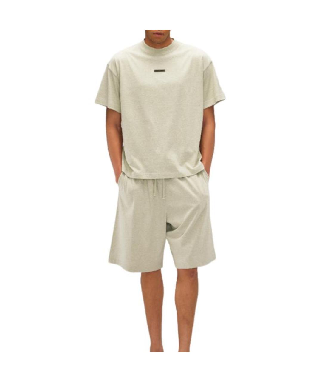 FEAR OF GOD ESSENTIALS Бежевые шорты, фото 3