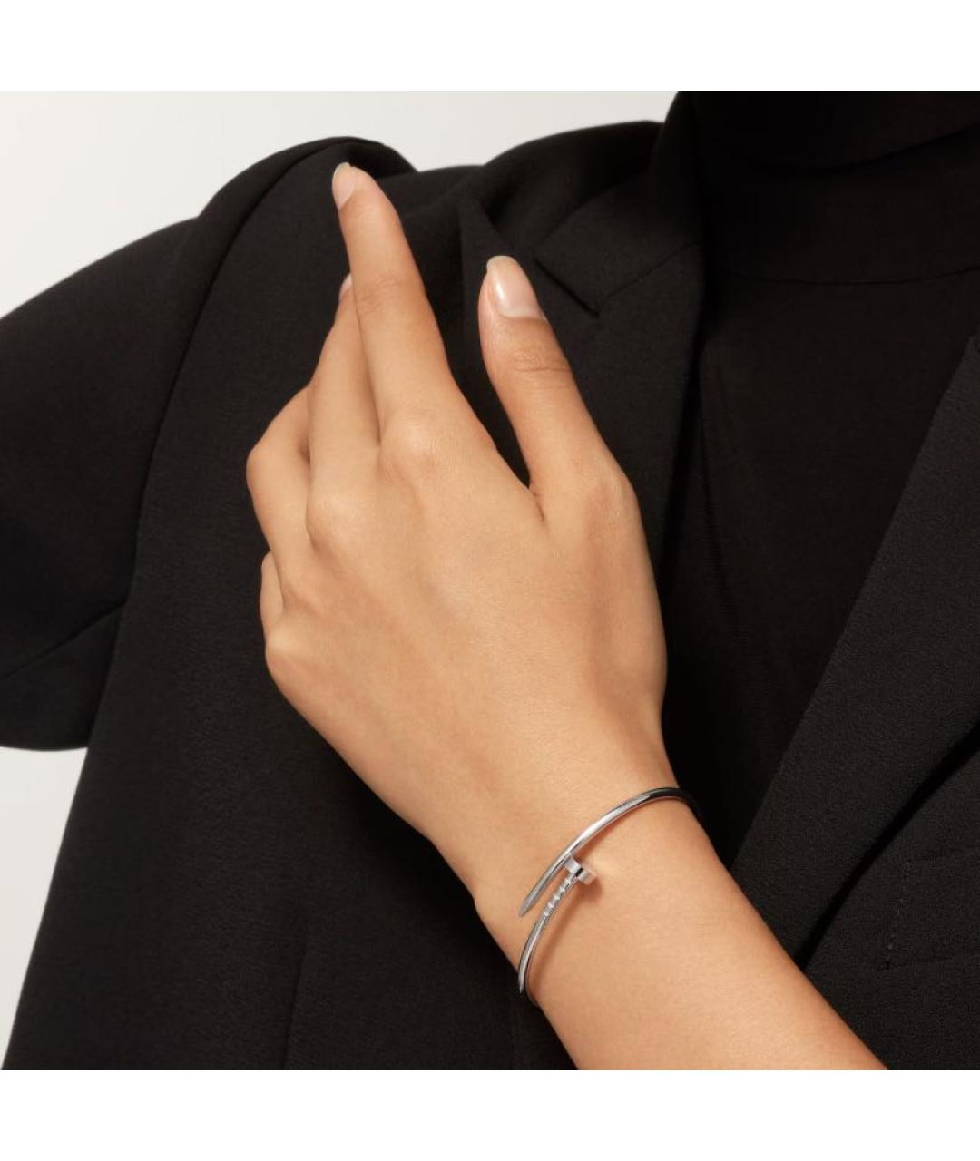 CARTIER Серебрянный браслет из белого золота, фото 3