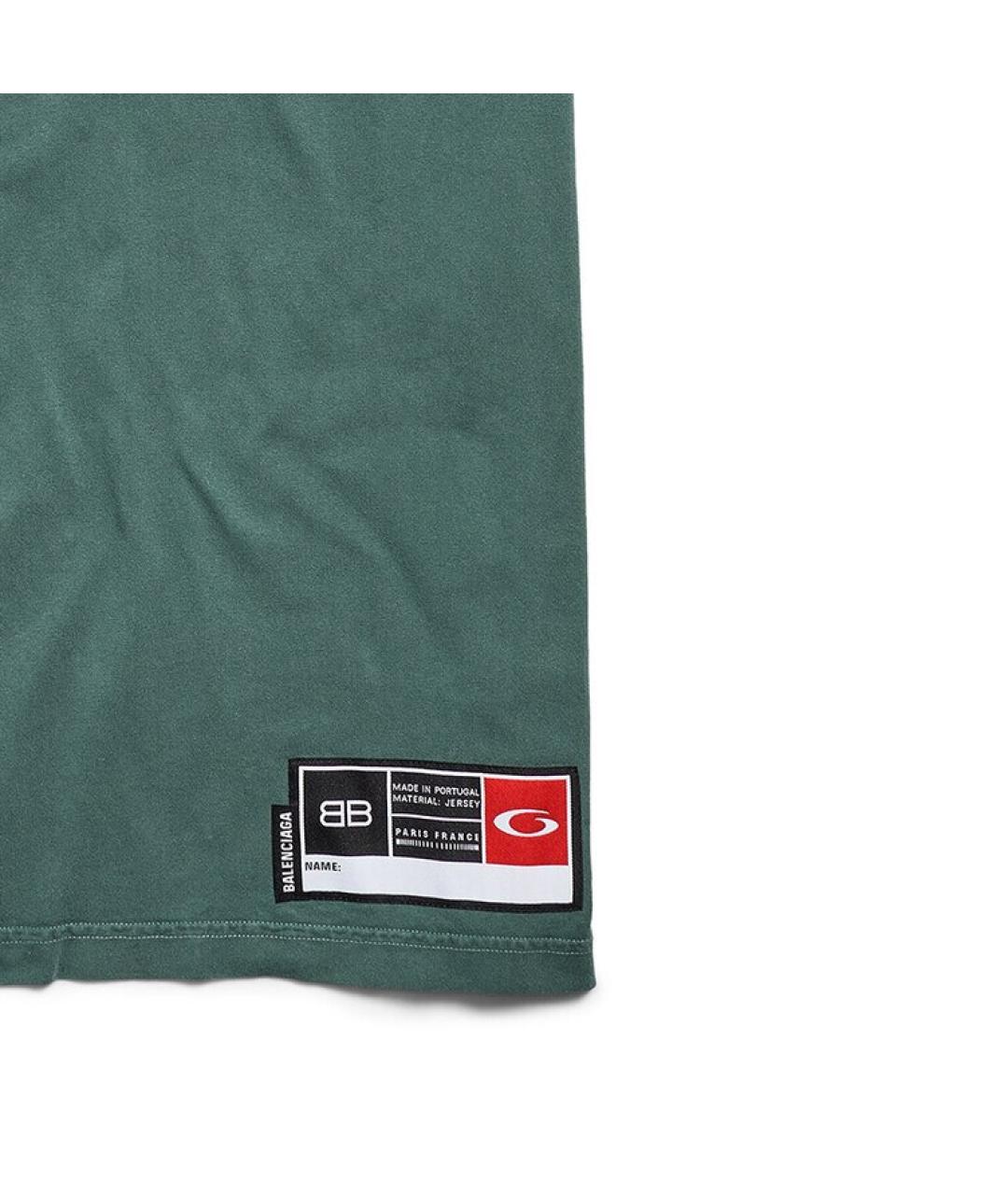 BALENCIAGA Зеленая футболка, фото 2