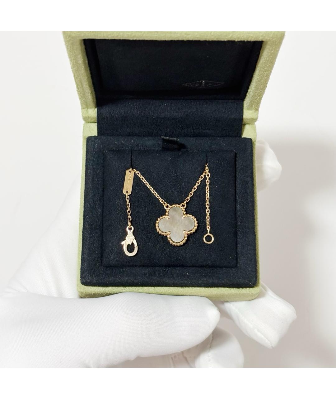 VAN CLEEF & ARPELS Серое колье из розового золота, фото 2