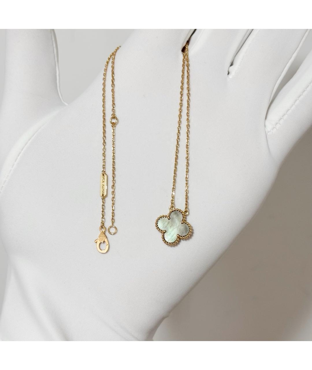 VAN CLEEF & ARPELS Серое колье из розового золота, фото 5