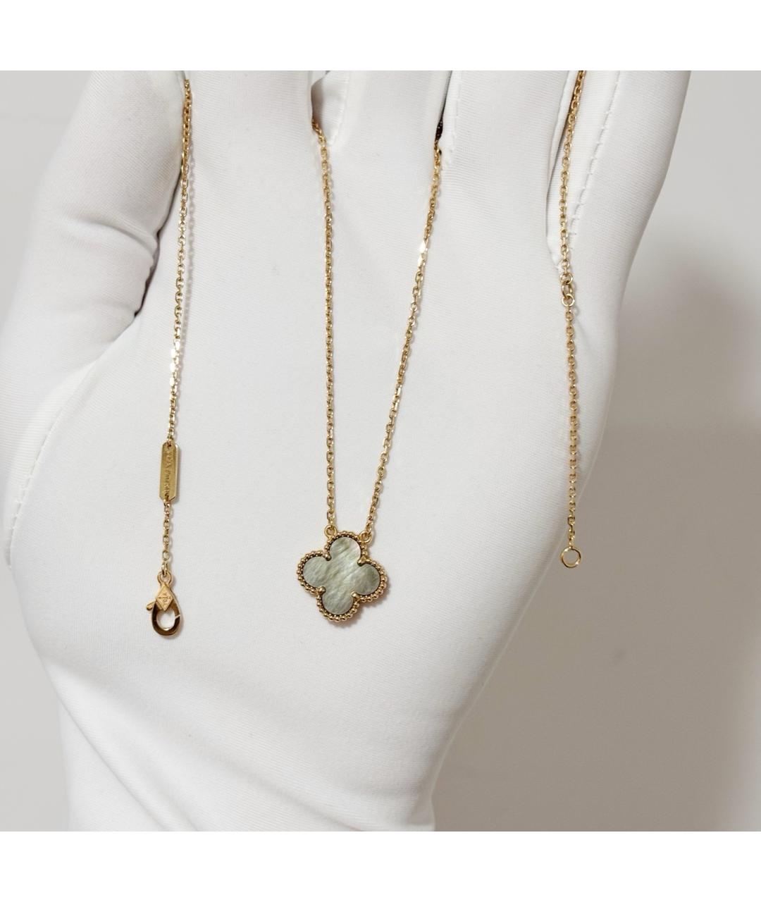 VAN CLEEF & ARPELS Серое колье из розового золота, фото 4