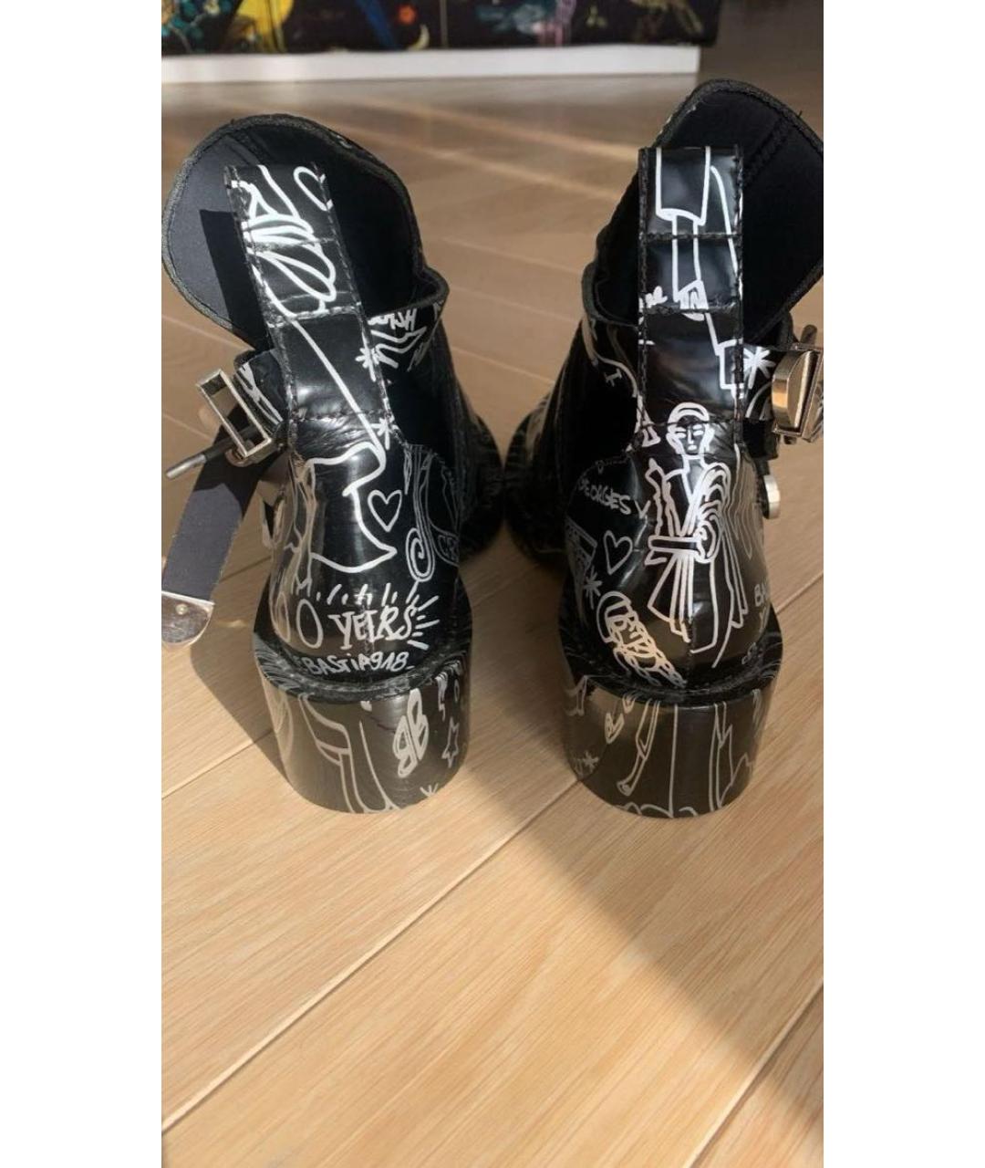 BALENCIAGA Мульти кроссовки из лакированной кожи, фото 4