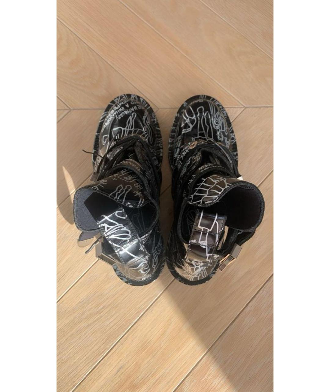 BALENCIAGA Мульти кроссовки из лакированной кожи, фото 3