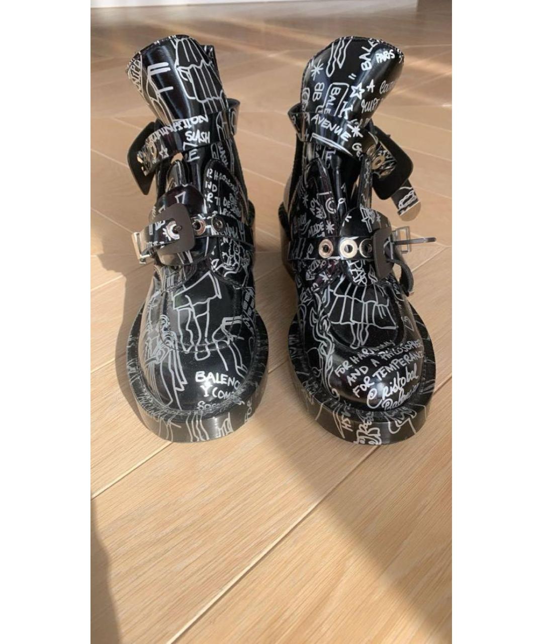 BALENCIAGA Мульти кроссовки из лакированной кожи, фото 2