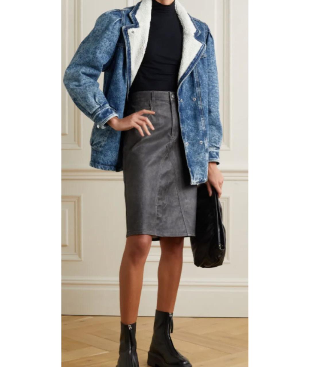 ISABEL MARANT ETOILE Синяя деним куртка, фото 7
