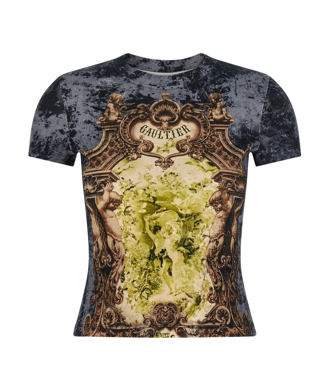 JEAN PAUL GAULTIER Мульти хлопковая футболка, фото 1