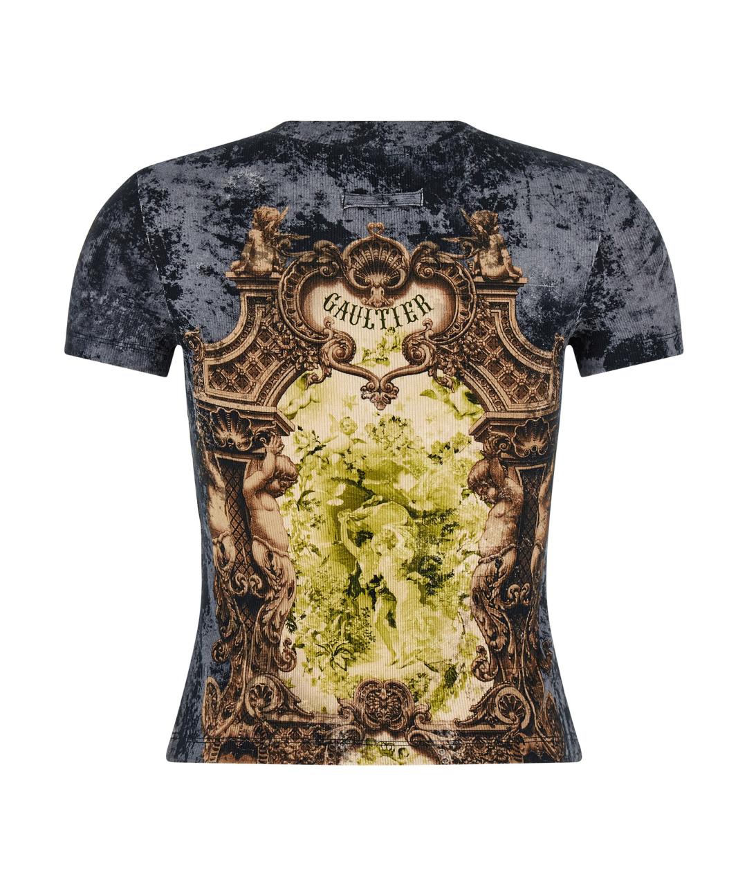 JEAN PAUL GAULTIER Мульти хлопковая футболка, фото 2