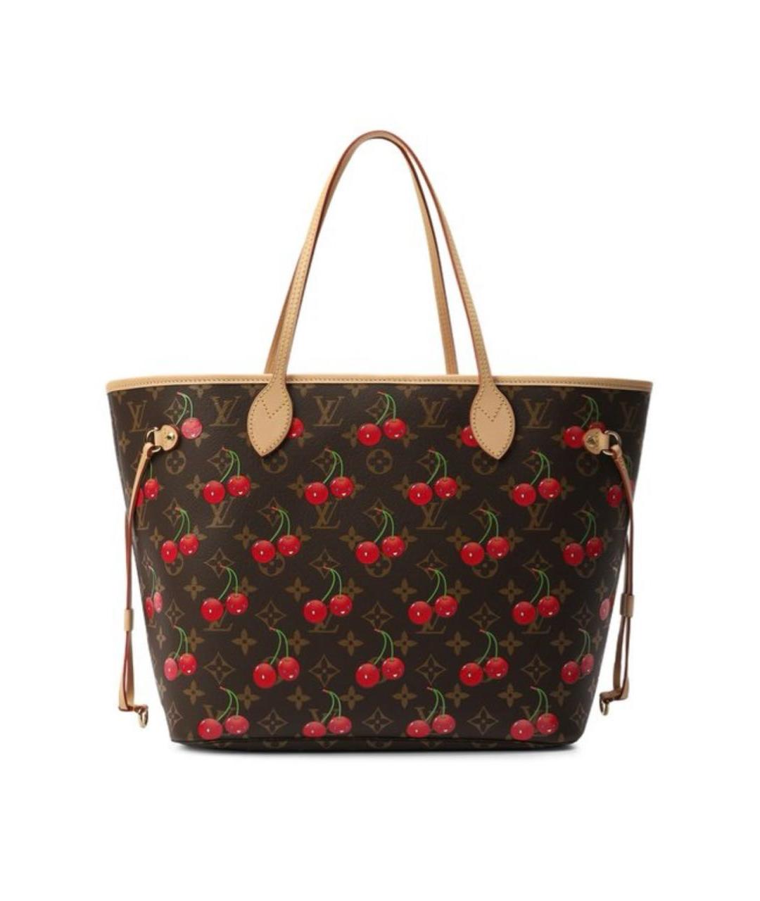LOUIS VUITTON Коричневая кожаная сумка тоут, фото 2