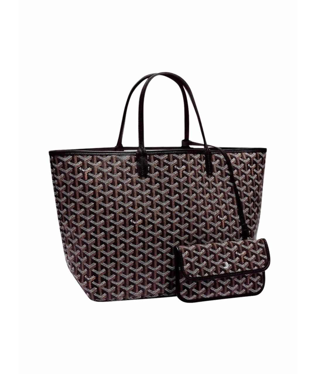 GOYARD Коричневая сумка тоут, фото 1