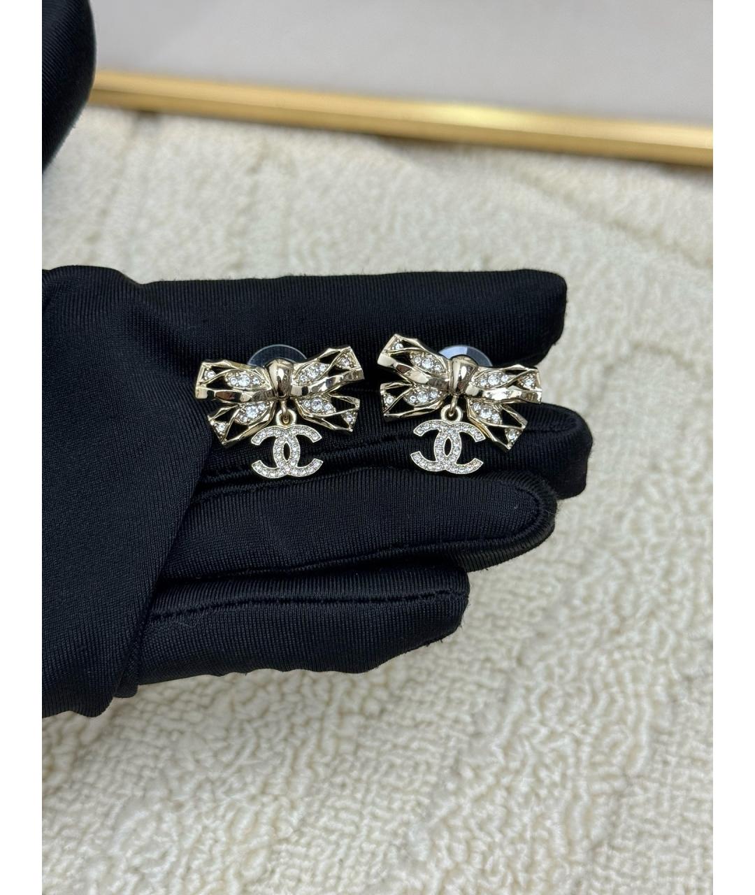 CHANEL Серебряные латунные серьги, фото 2