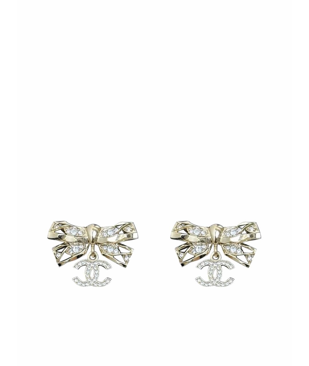 CHANEL Серебряные латунные серьги, фото 1