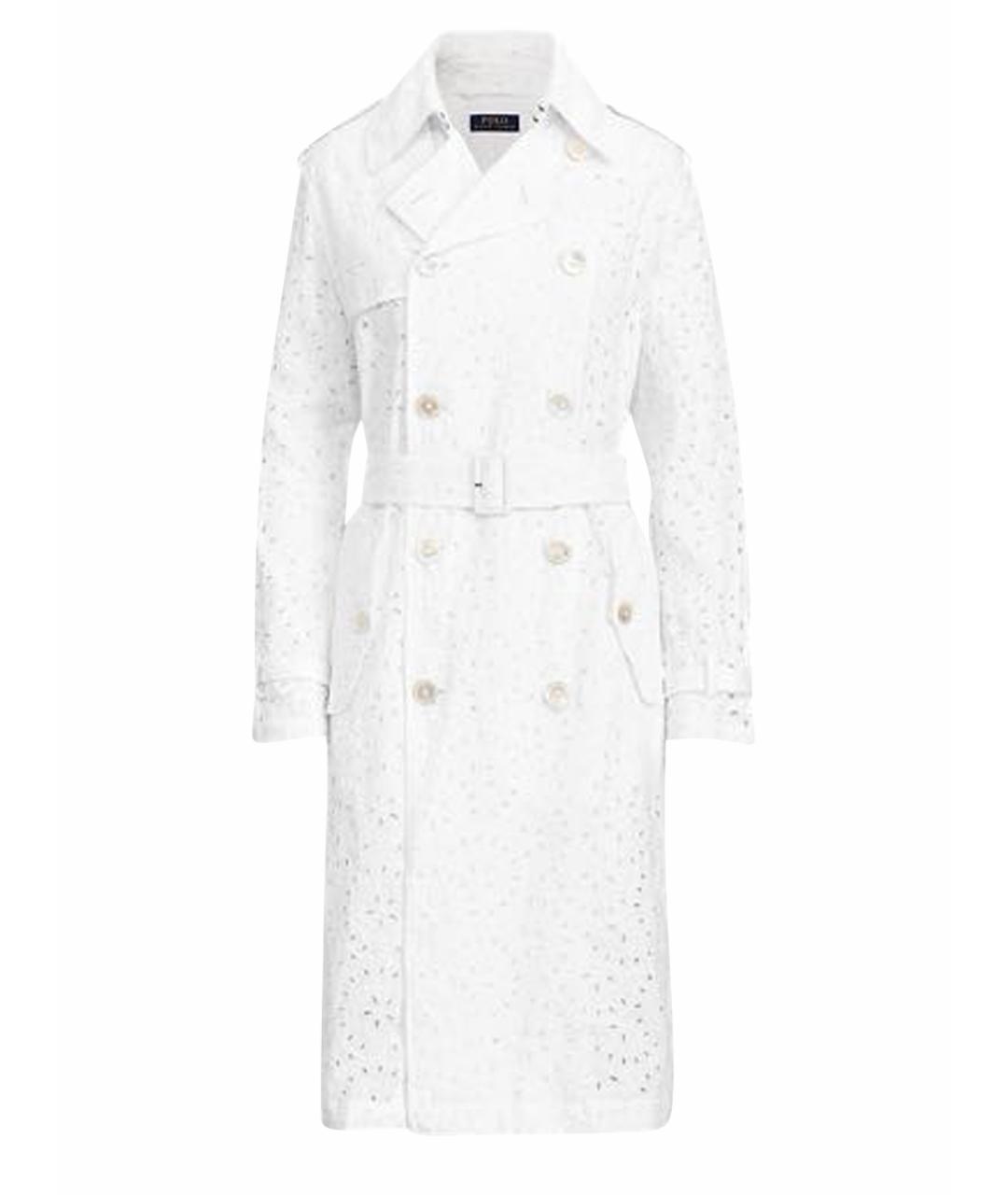 POLO RALPH LAUREN Белое льняное пальто, фото 1