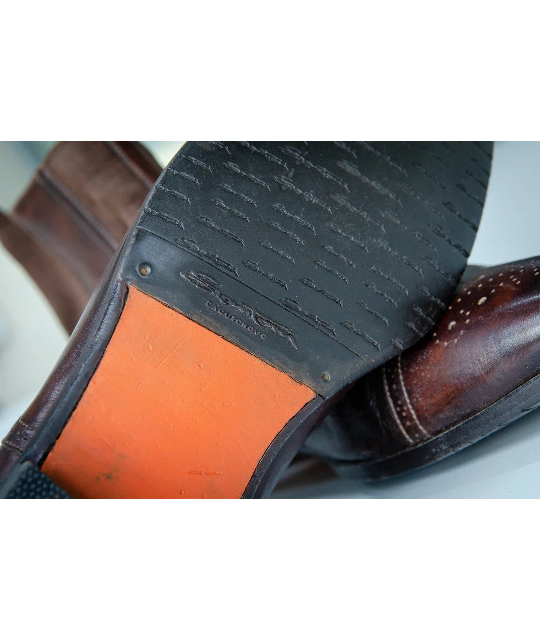 SANTONI Коричневые кожаные высокие ботинки, фото 3