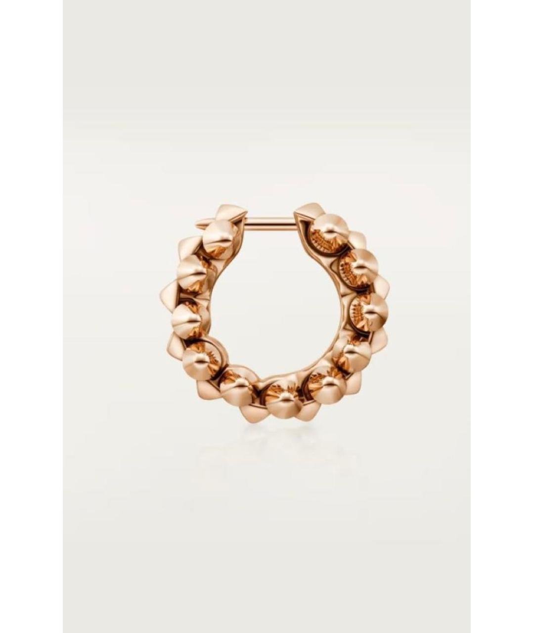 CARTIER Золотые серьги из розового золота, фото 4