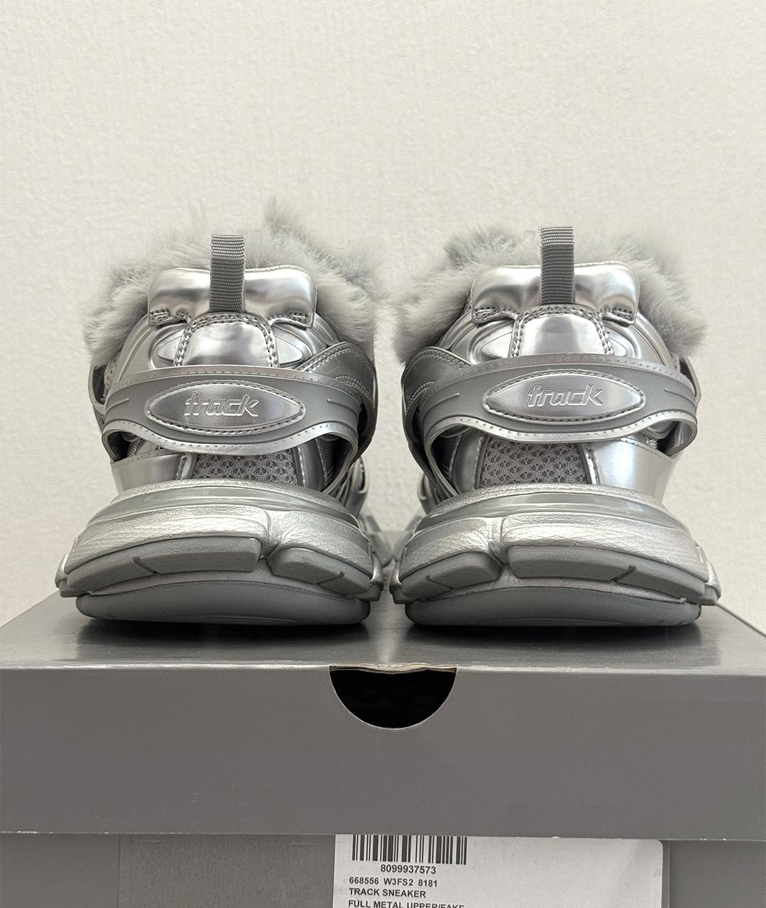 BALENCIAGA Серебряные кроссовки, фото 9
