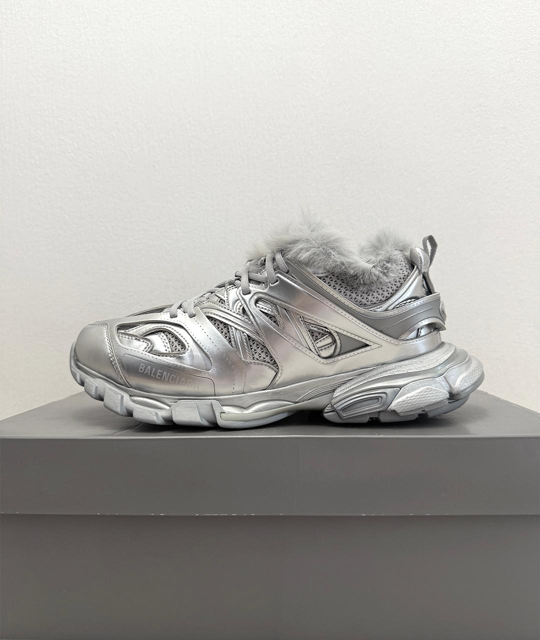 BALENCIAGA Серебряные кроссовки, фото 5