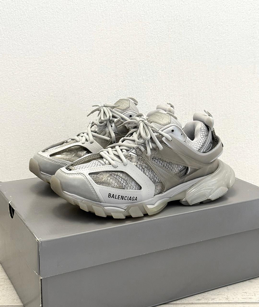 BALENCIAGA Серые низкие кроссовки / кеды, фото 9