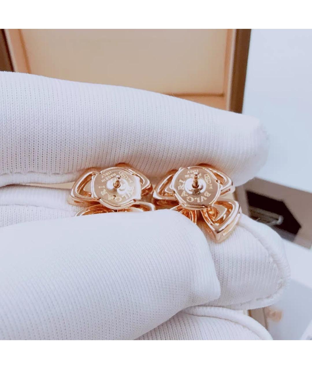 BVLGARI Розовые серьги из розового золота, фото 7