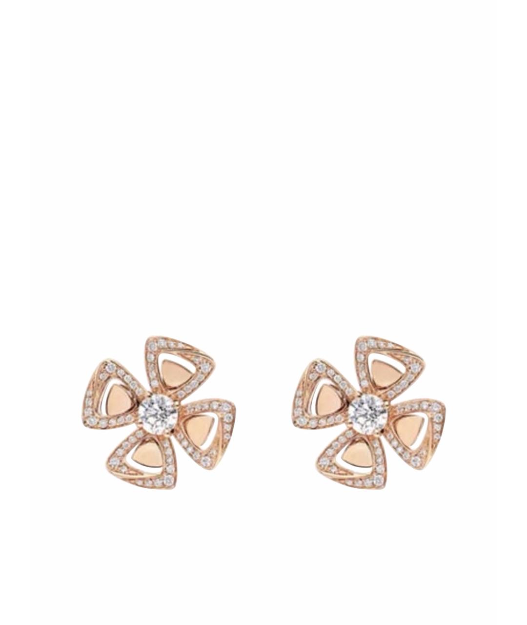 BVLGARI Розовые серьги из розового золота, фото 1