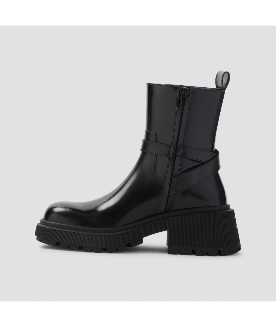 JIMMY CHOO Черные кожаные ботинки, фото 4