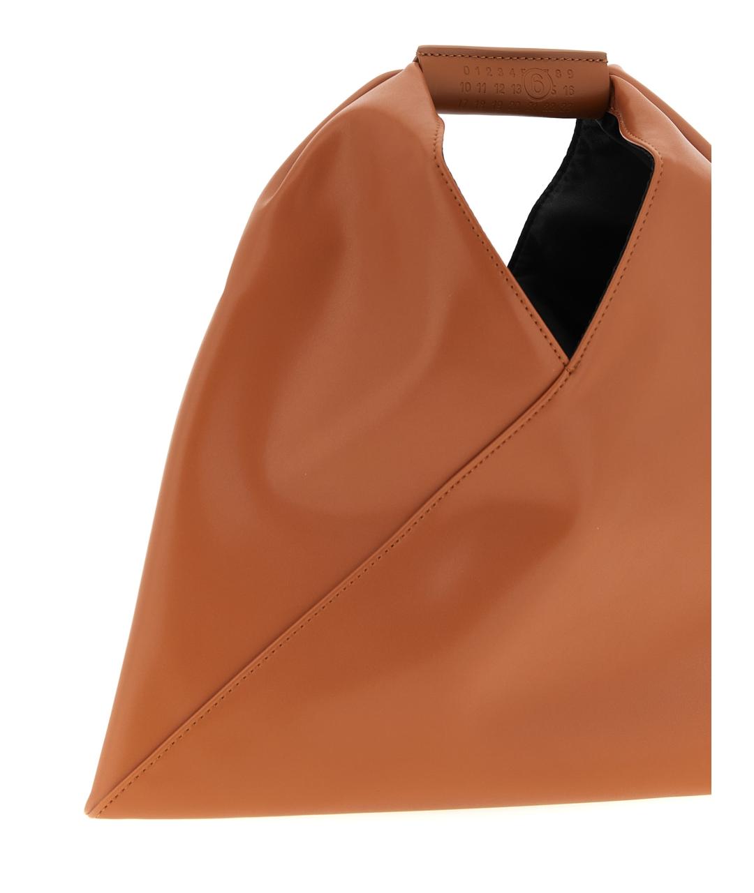 MM6 MAISON MARGIELA Коричневая синтетическая сумка тоут, фото 3