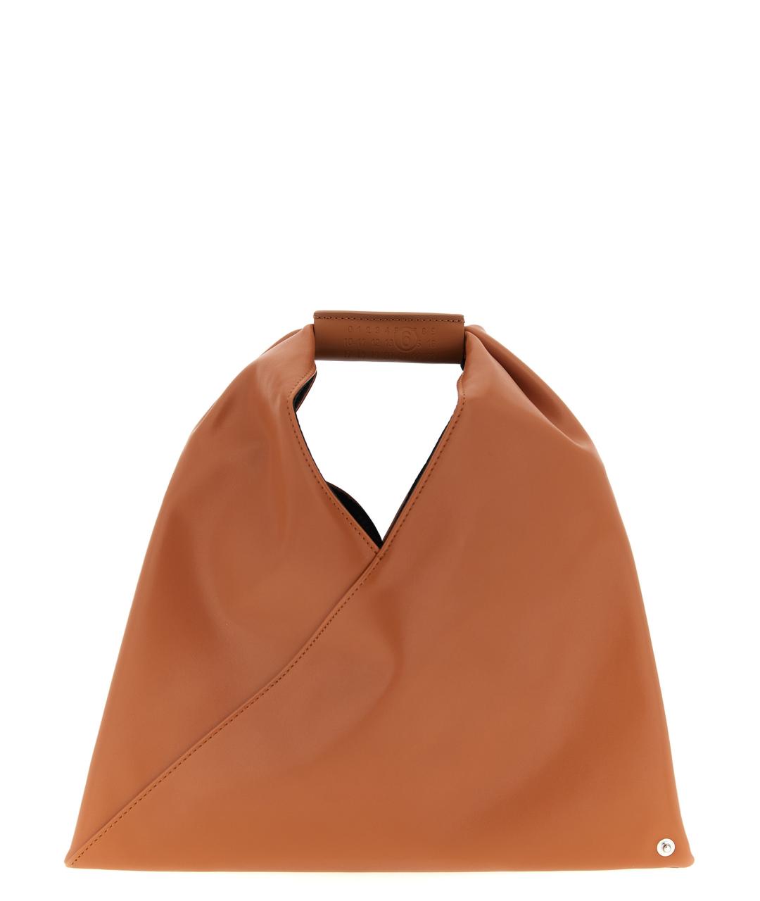 MM6 MAISON MARGIELA Коричневая синтетическая сумка тоут, фото 1