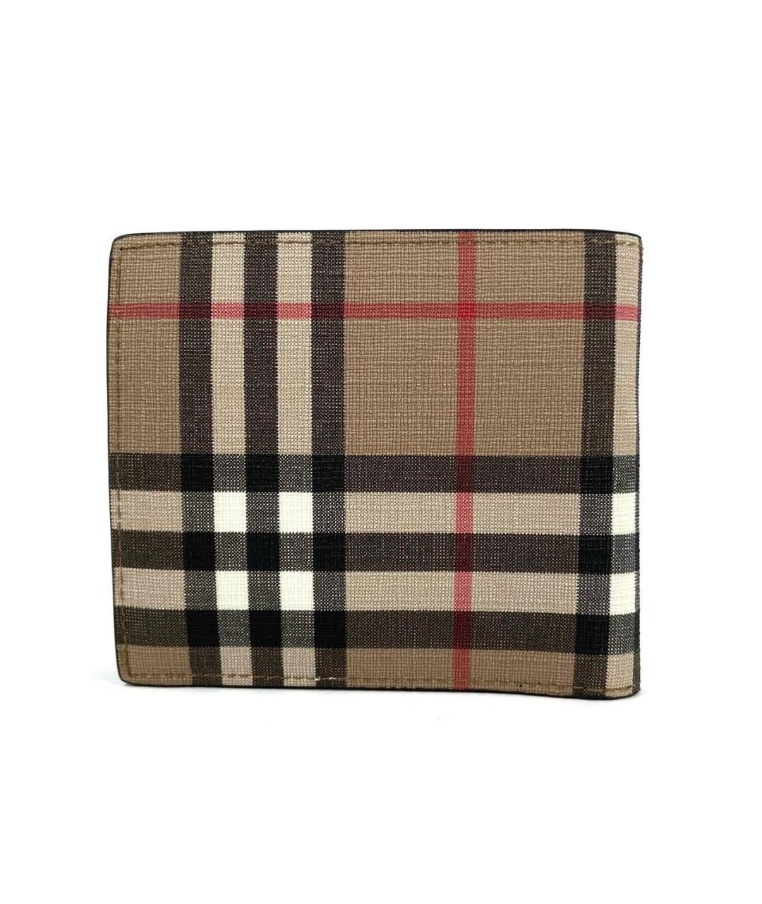BURBERRY Коричневый кожаный кошелек, фото 3