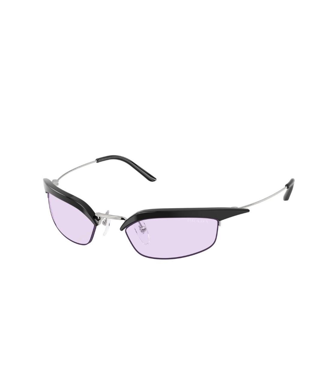 PRADA Фиолетовые металлические солнцезащитные очки, фото 1